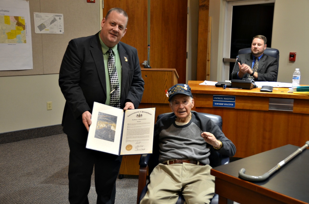 WWII veteran recognized by Westtown, state